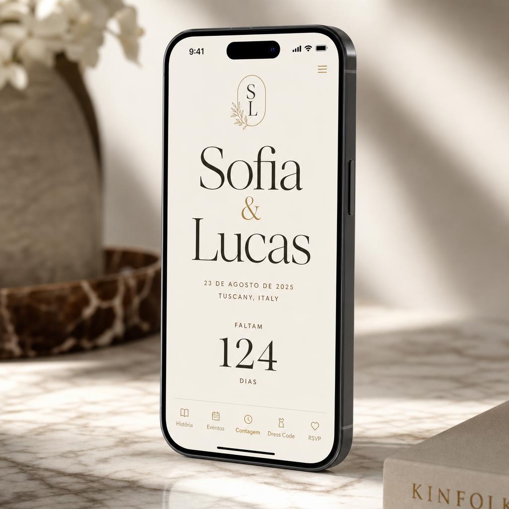 App de casamento Sofia e Lucas
